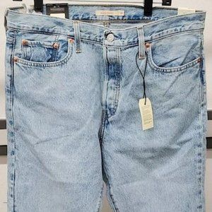 Levi's Wedgie Straight Jeans 32x28 Light Wash Blue NWT